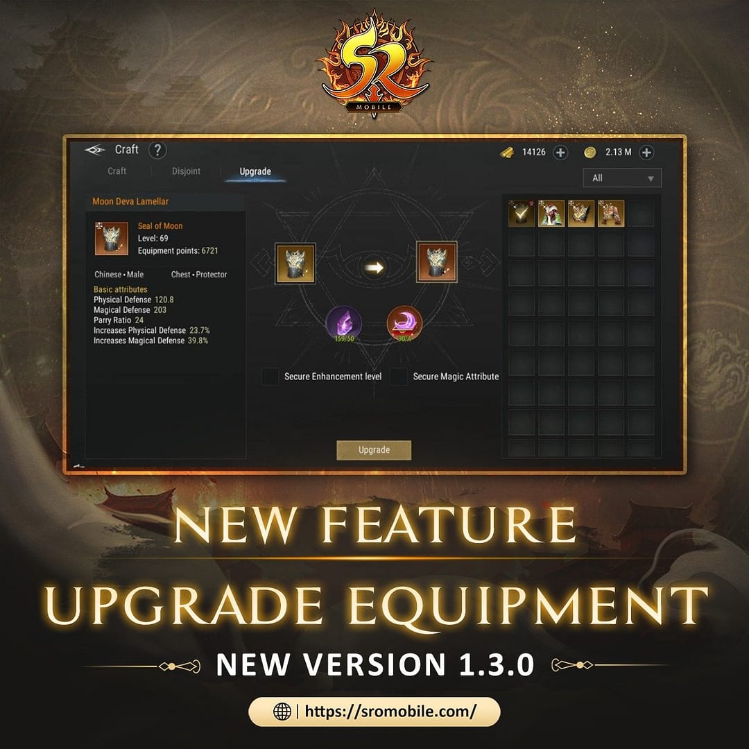 ترقية المعدات 🛠️ (Upgrade Equipment)