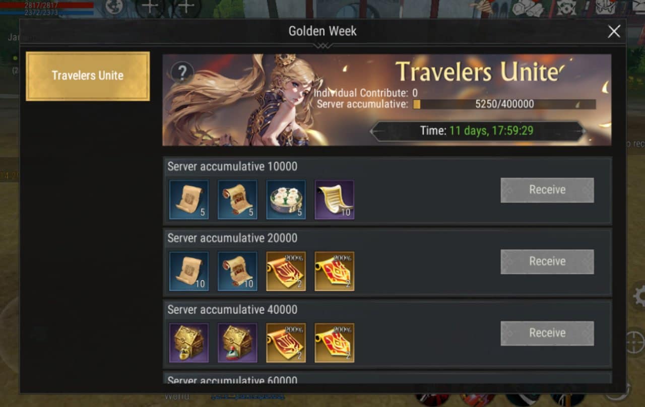 حدث جديد: وحدة المسافرين (Traveler Unite)